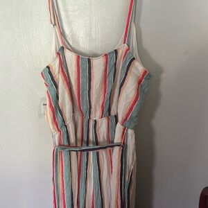 Charlotte Russe pants jumpsuit. Very colorful and beachy.NWT